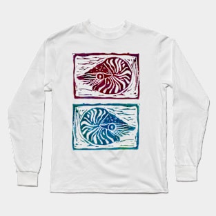 Nautilus Print Long Sleeve T-Shirt